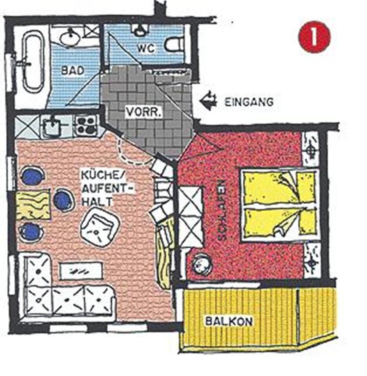 Appartement Laerchenhof Замнаун Номер фото